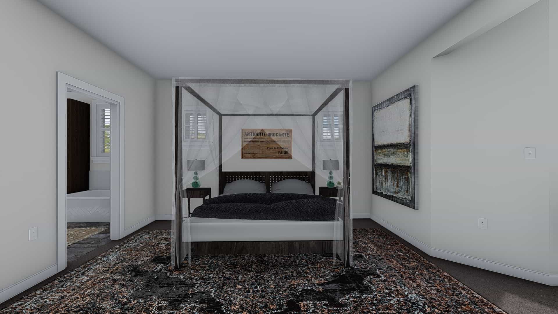 Master Bedroom of this 1-Bedroom, 2428 Sq Ft Plan - 187-1159