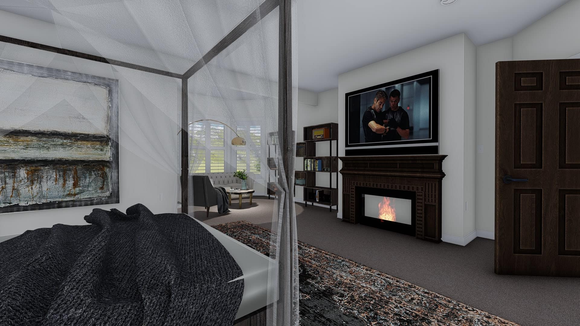Master Bedroom of this 1-Bedroom, 2428 Sq Ft Plan - 187-1159