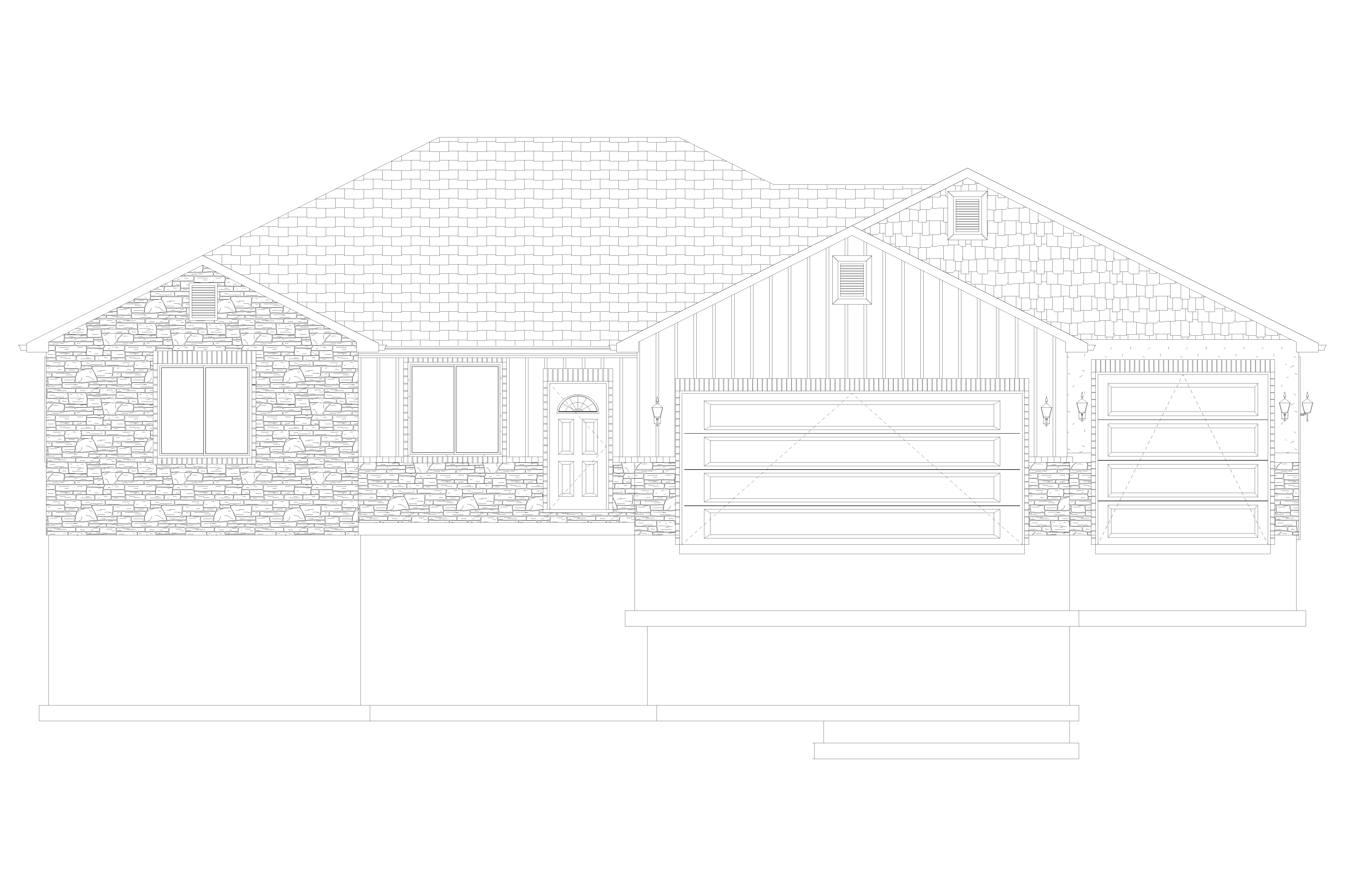 Home Plan Front Elevation of this 3-Bedroom,1972 Sq Ft Plan -187-1160