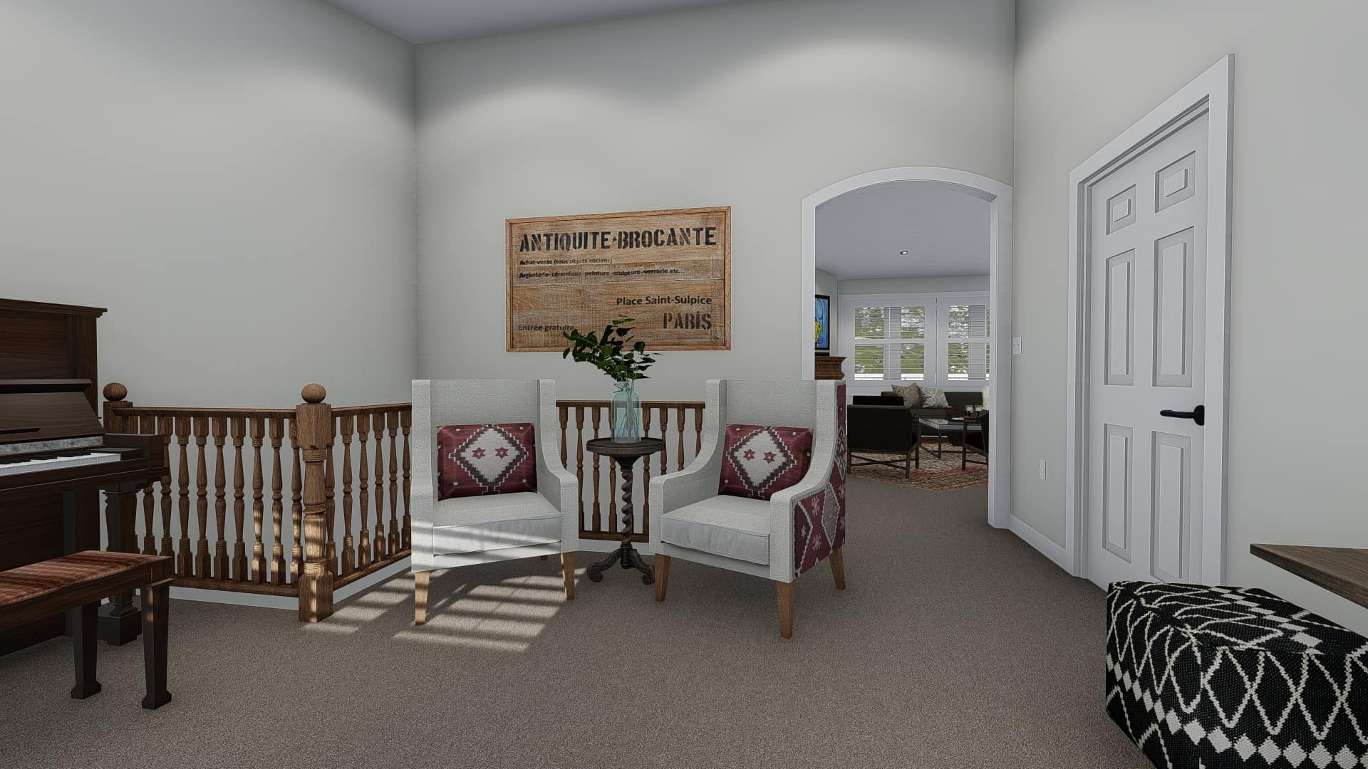 Living Room of this 3-Bedroom, 1972 Sq Ft Plan - 187-1160