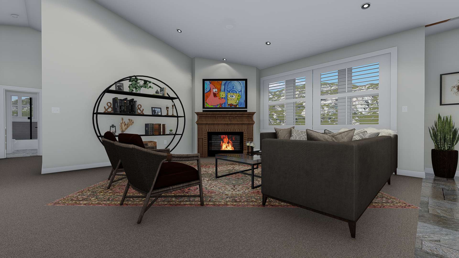 Family Room of this 3-Bedroom, 1972 Sq Ft Plan - 187-1160