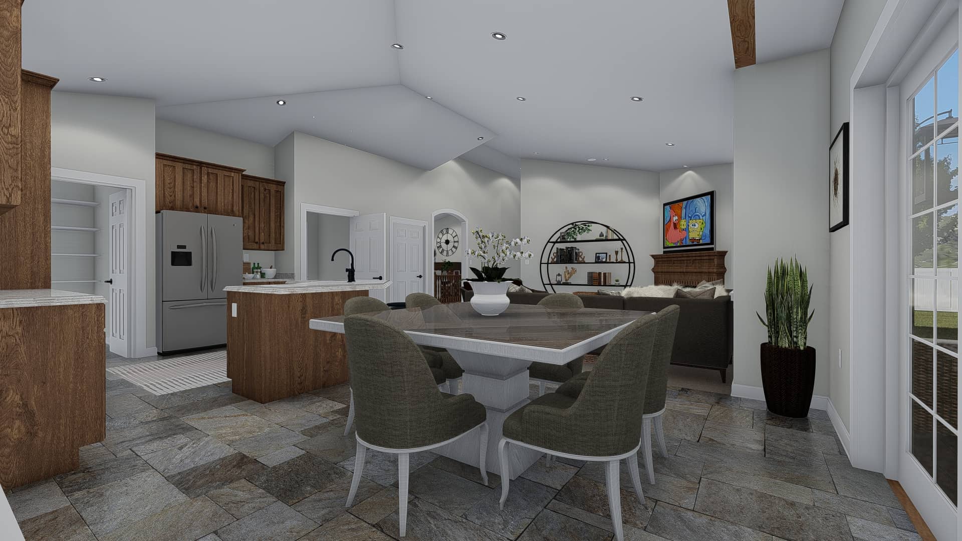 Dining Room of this 3-Bedroom, 1972 Sq Ft Plan - 187-1160