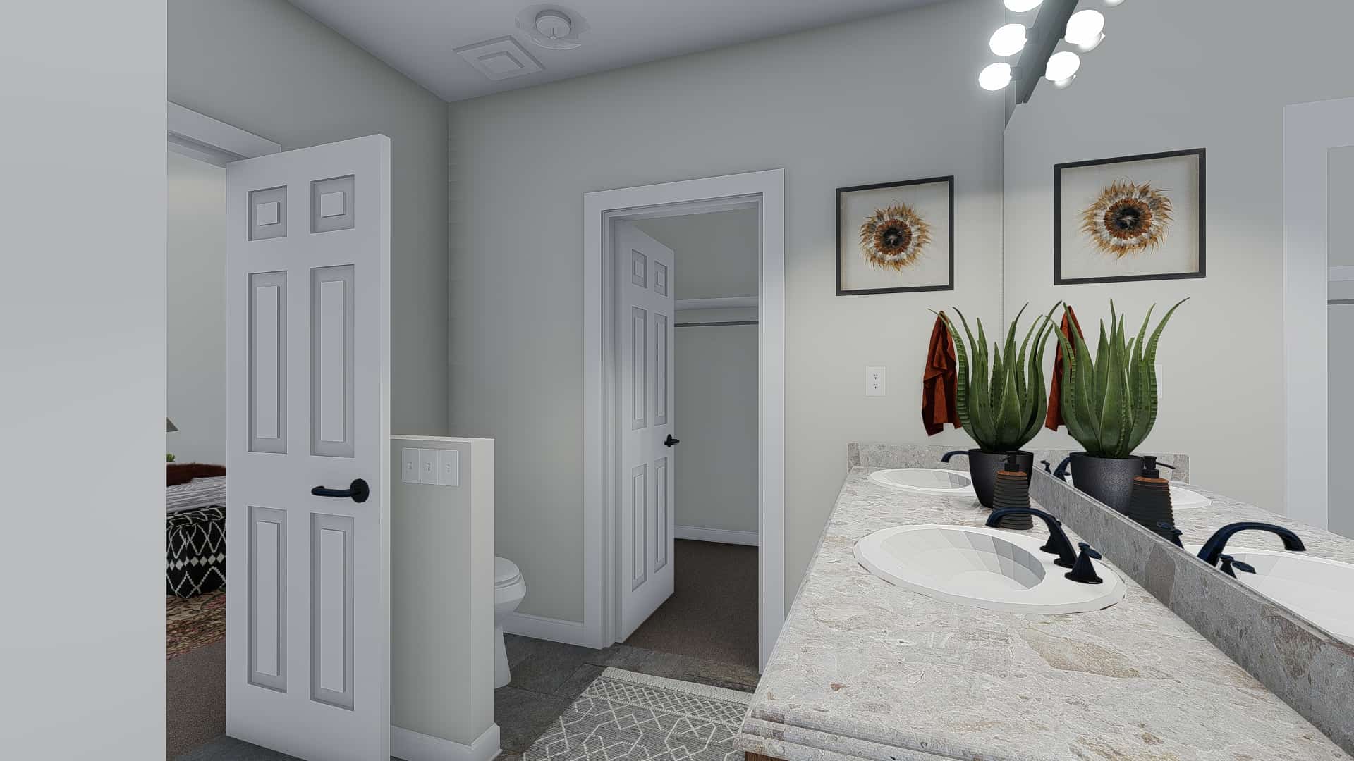 Master Bathroom of this 3-Bedroom, 1972 Sq Ft Plan - 187-1160