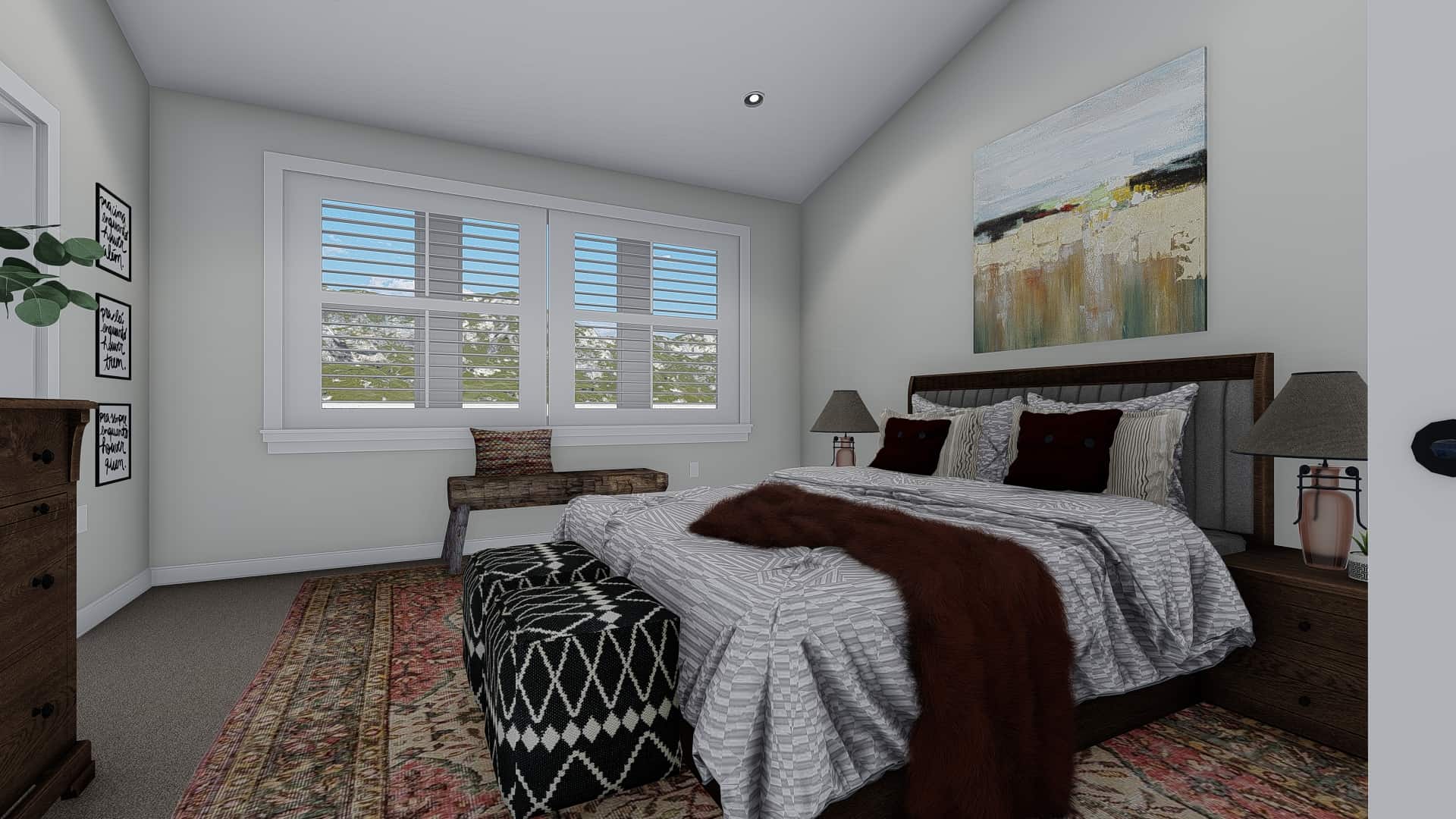 Master Bedroom of this 3-Bedroom, 1972 Sq Ft Plan - 187-1160
