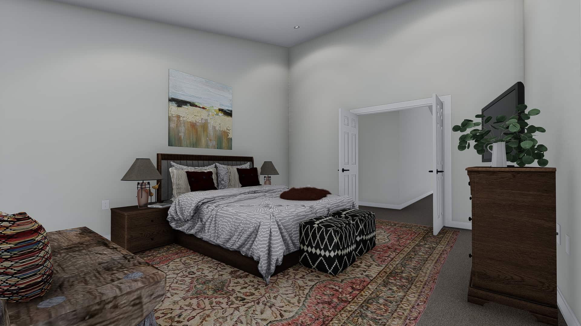 Bedroom of this 3-Bedroom, 1972 Sq Ft Plan - 187-1160
