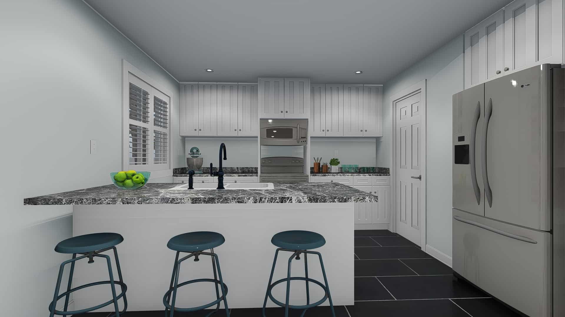 Kitchen of this 3-Bedroom, 1827 Sq Ft Plan - 187-1161