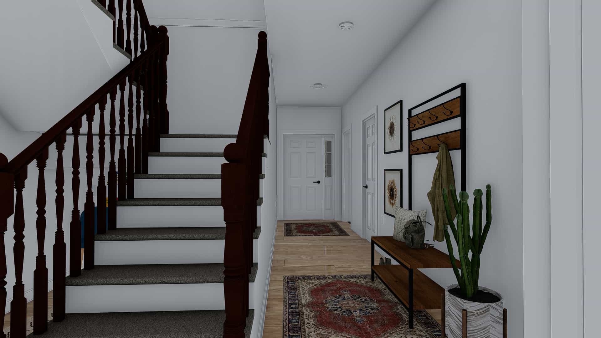 Entry Hall: Staircase of this 4-Bedroom, 2710 Sq Ft Plan - 187-1162