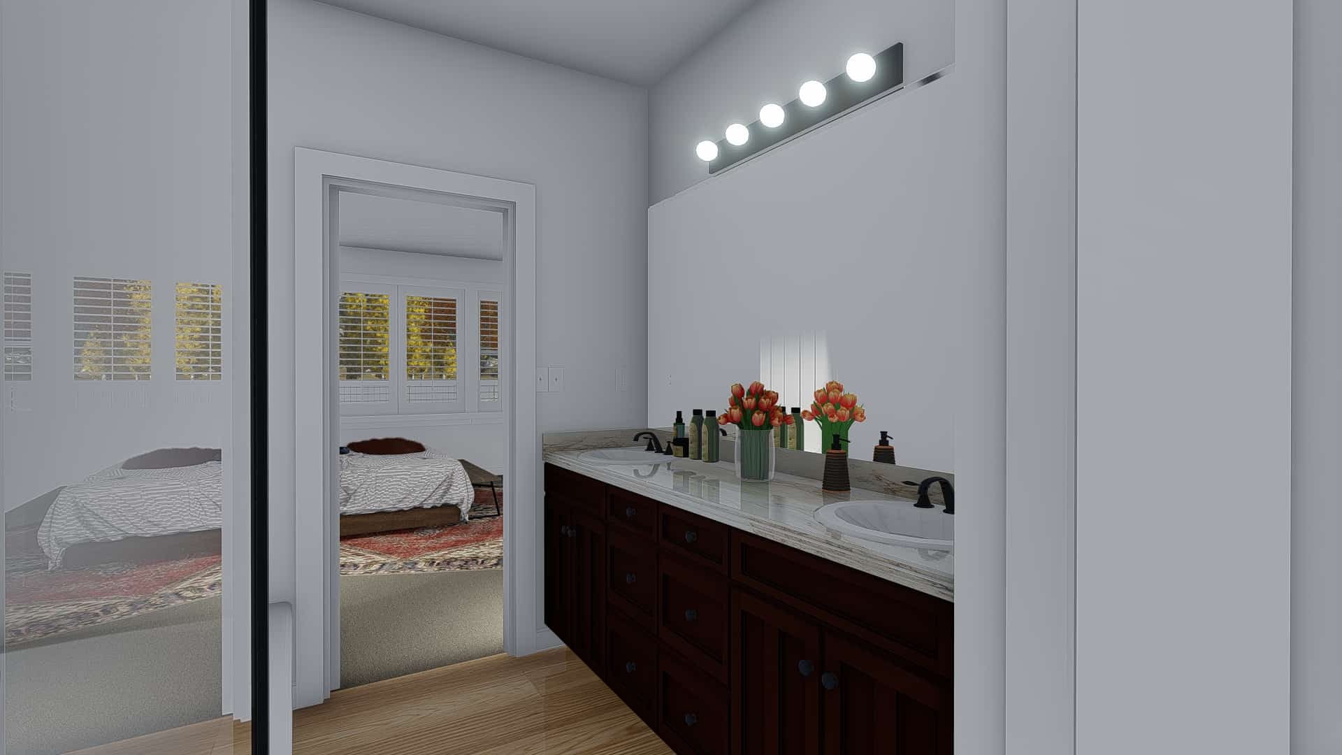 Master Bathroom of this 4-Bedroom, 2710 Sq Ft Plan - 187-1162