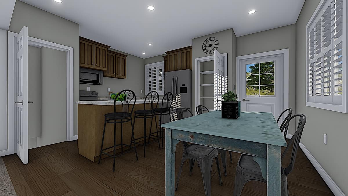 Dining Room of this 2-Bedroom, 1069 Sq Ft Plan - 187-1164