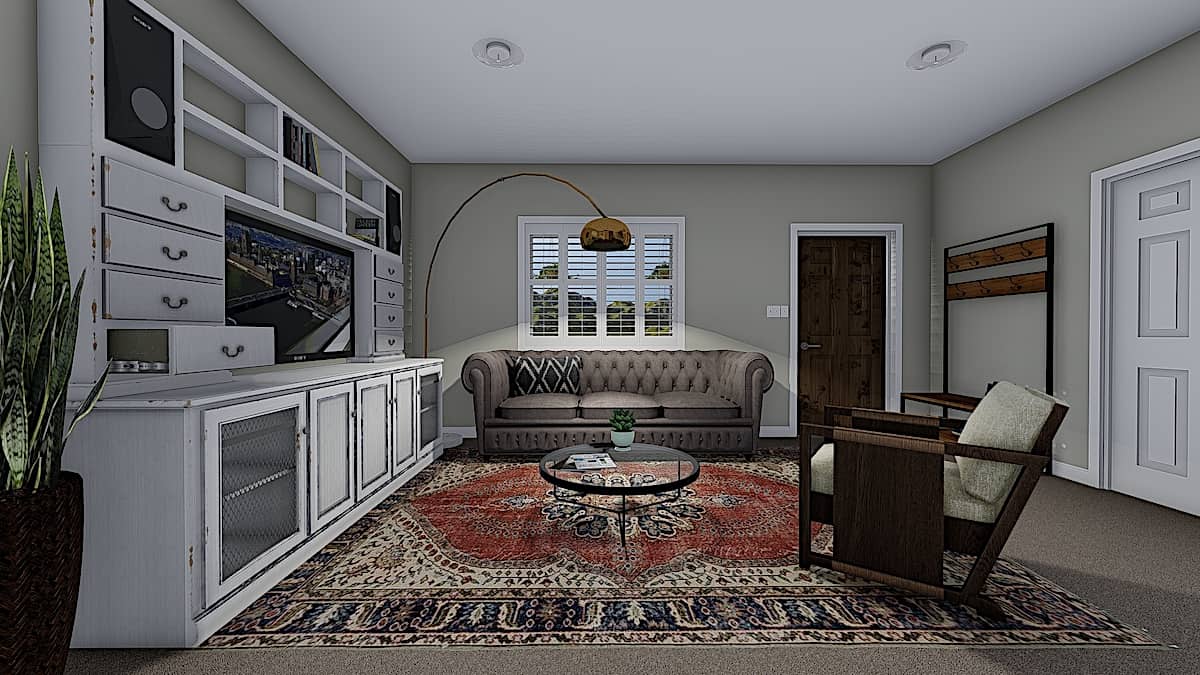 Family Room of this 2-Bedroom, 1069 Sq Ft Plan - 187-1164