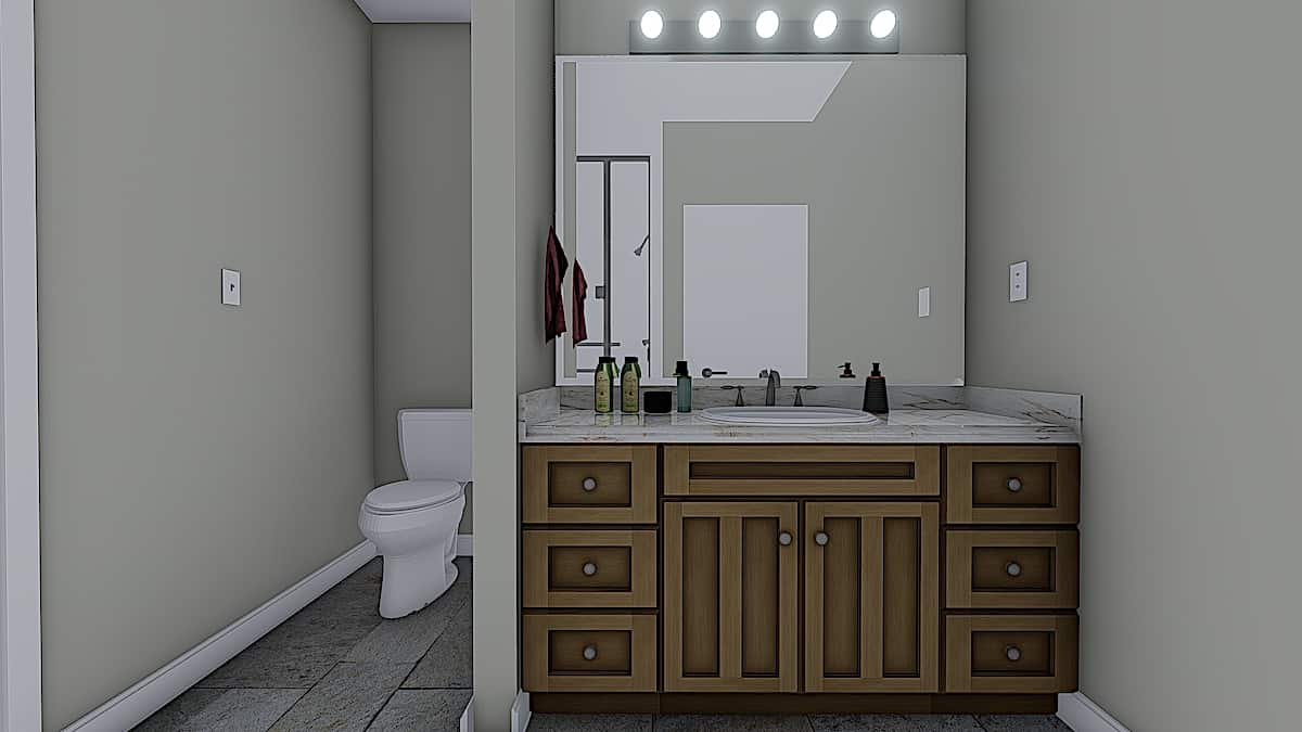 Master Bathroom of this 2-Bedroom, 1069 Sq Ft Plan - 187-1164