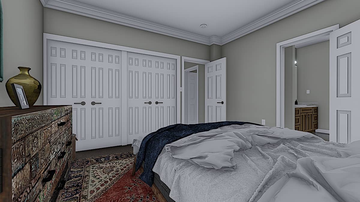 Master Bedroom of this 2-Bedroom, 1069 Sq Ft Plan - 187-1164