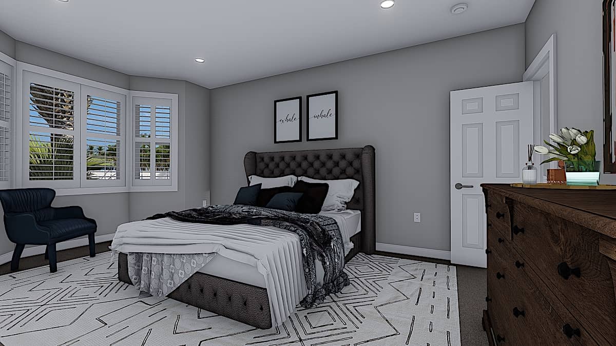 Master Bedroom of this 3-Bedroom, 1644 Sq Ft Plan - 187-1165
