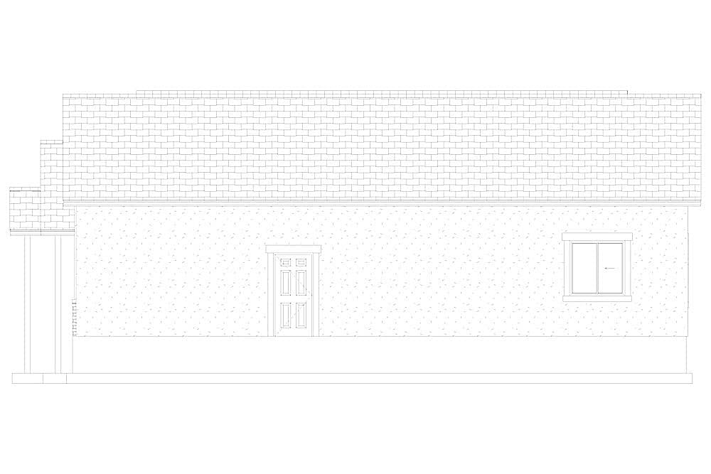 Home Plan Right Elevation of this 3-Bedroom,1990 Sq Ft Plan -187-1166