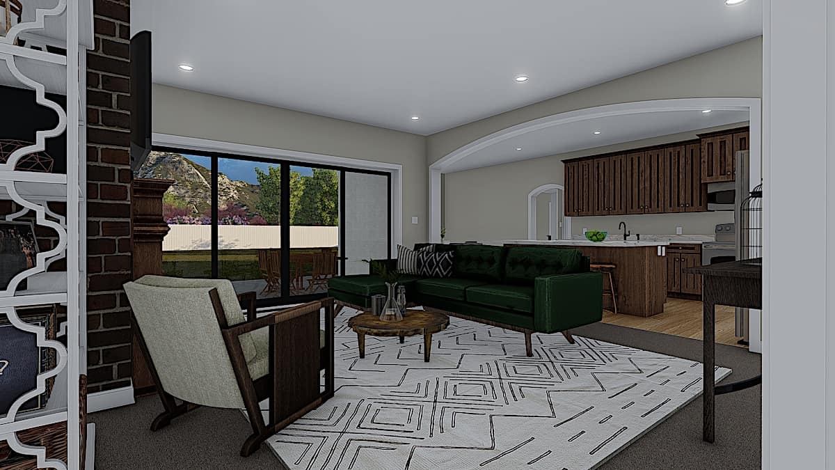 Great Room of this 3-Bedroom, 1990 Sq Ft Plan - 187-1166