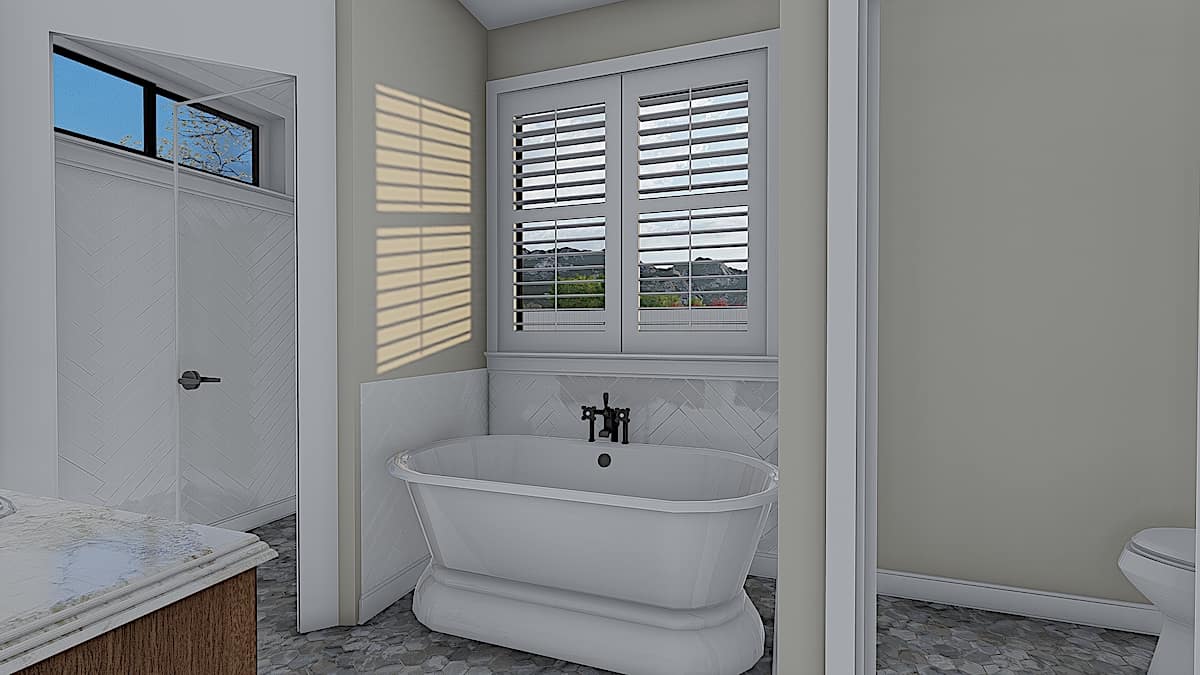 Master Bathroom of this 3-Bedroom, 1990 Sq Ft Plan - 187-1166