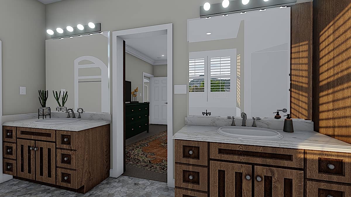 Master Bathroom of this 3-Bedroom, 1990 Sq Ft Plan - 187-1166