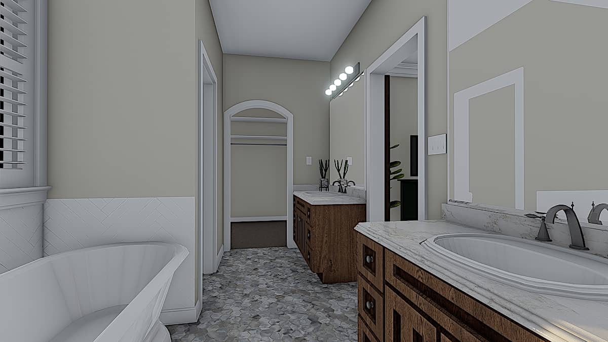Master Bathroom of this 3-Bedroom, 1990 Sq Ft Plan - 187-1166