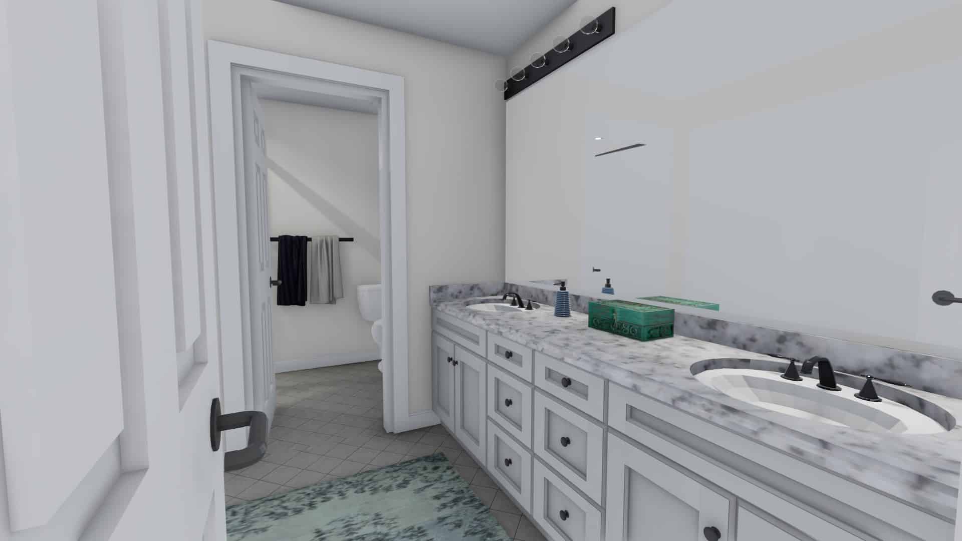 Bathroom of this 4-Bedroom, 3356 Sq Ft Plan - 187-1167