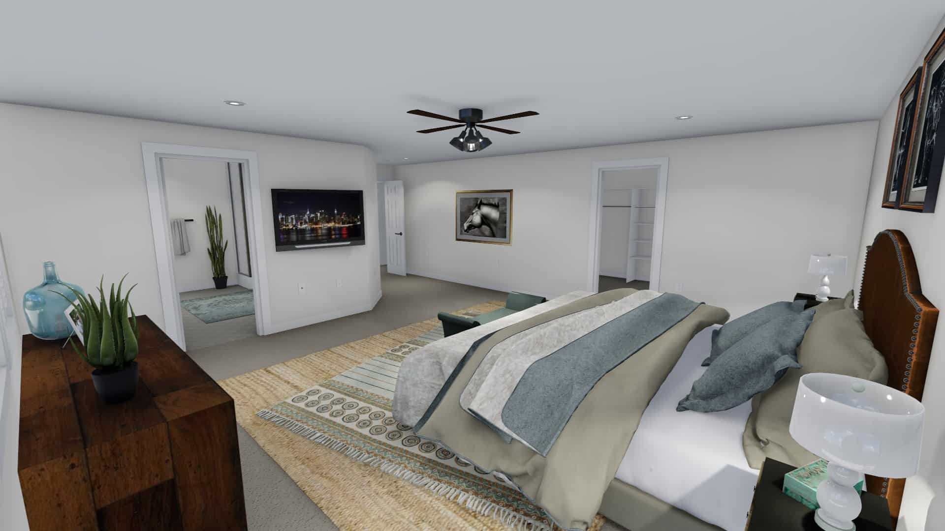 Master Bedroom of this 4-Bedroom, 3356 Sq Ft Plan - 187-1167