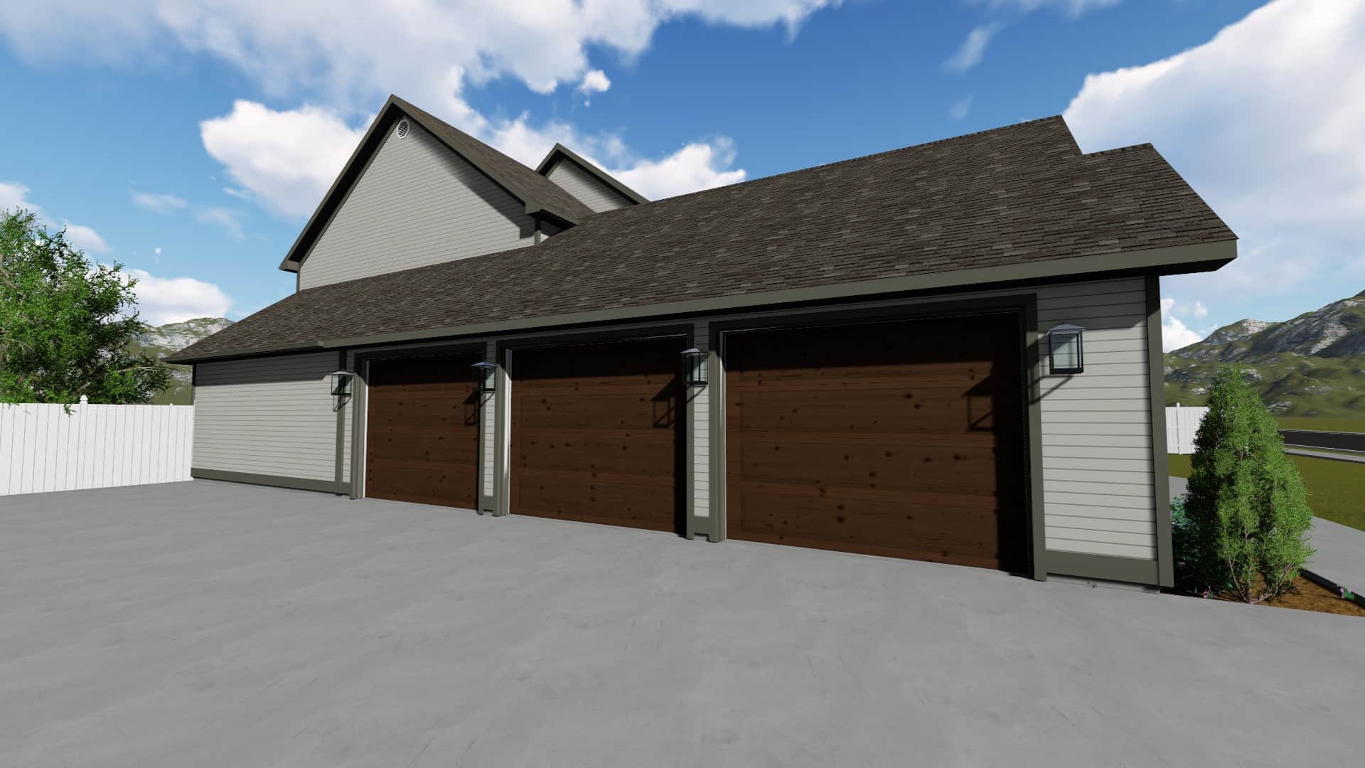 Garage of this 4-Bedroom, 3356 Sq Ft Plan - 187-1167