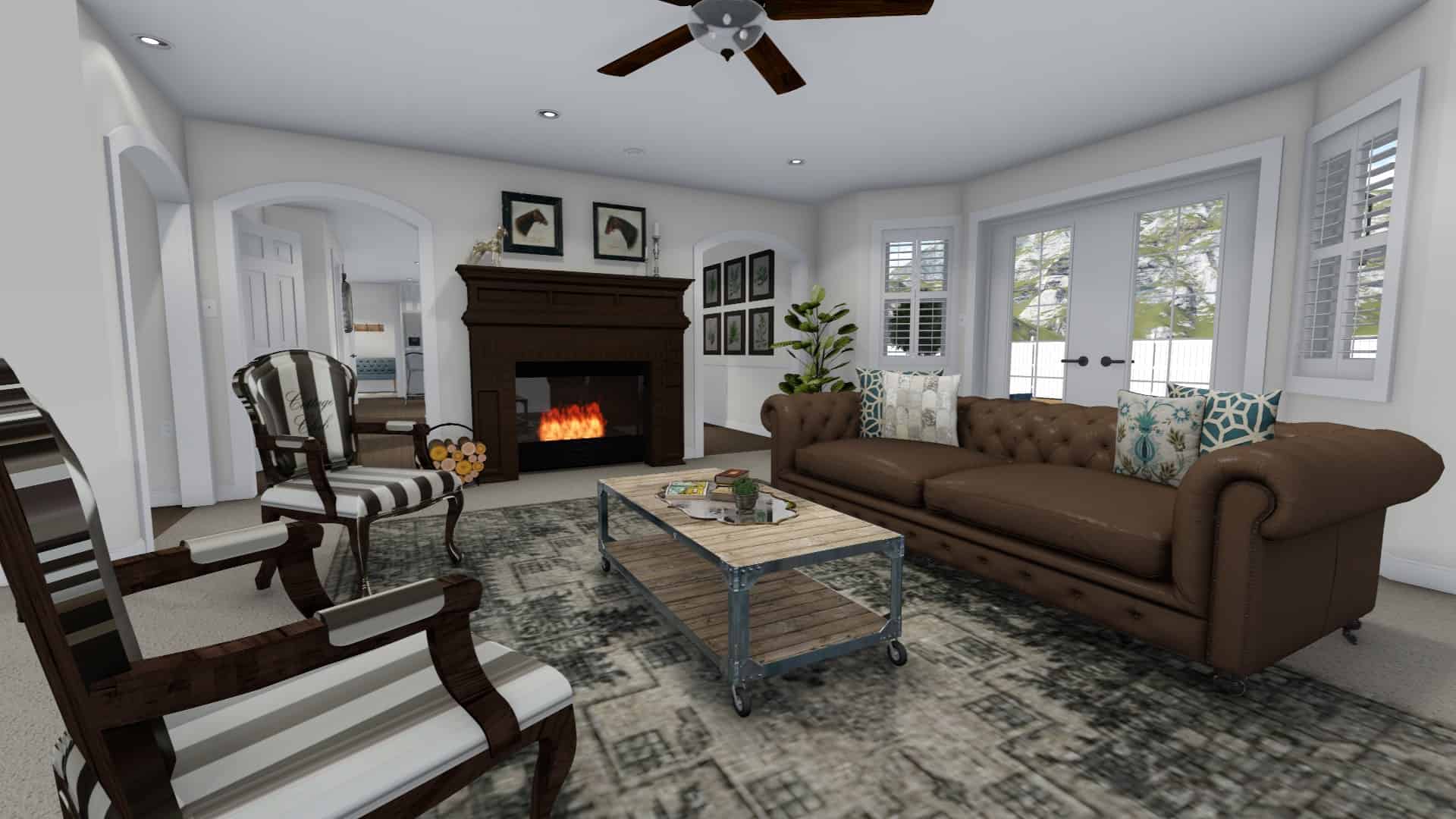 Family Room of this 4-Bedroom, 3356 Sq Ft Plan - 187-1167
