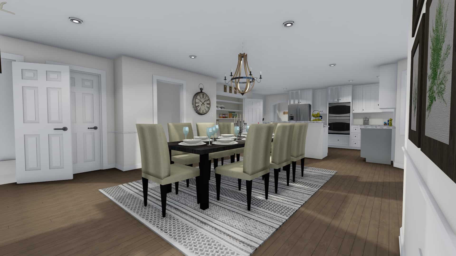 Dining Room of this 4-Bedroom, 3356 Sq Ft Plan - 187-1167