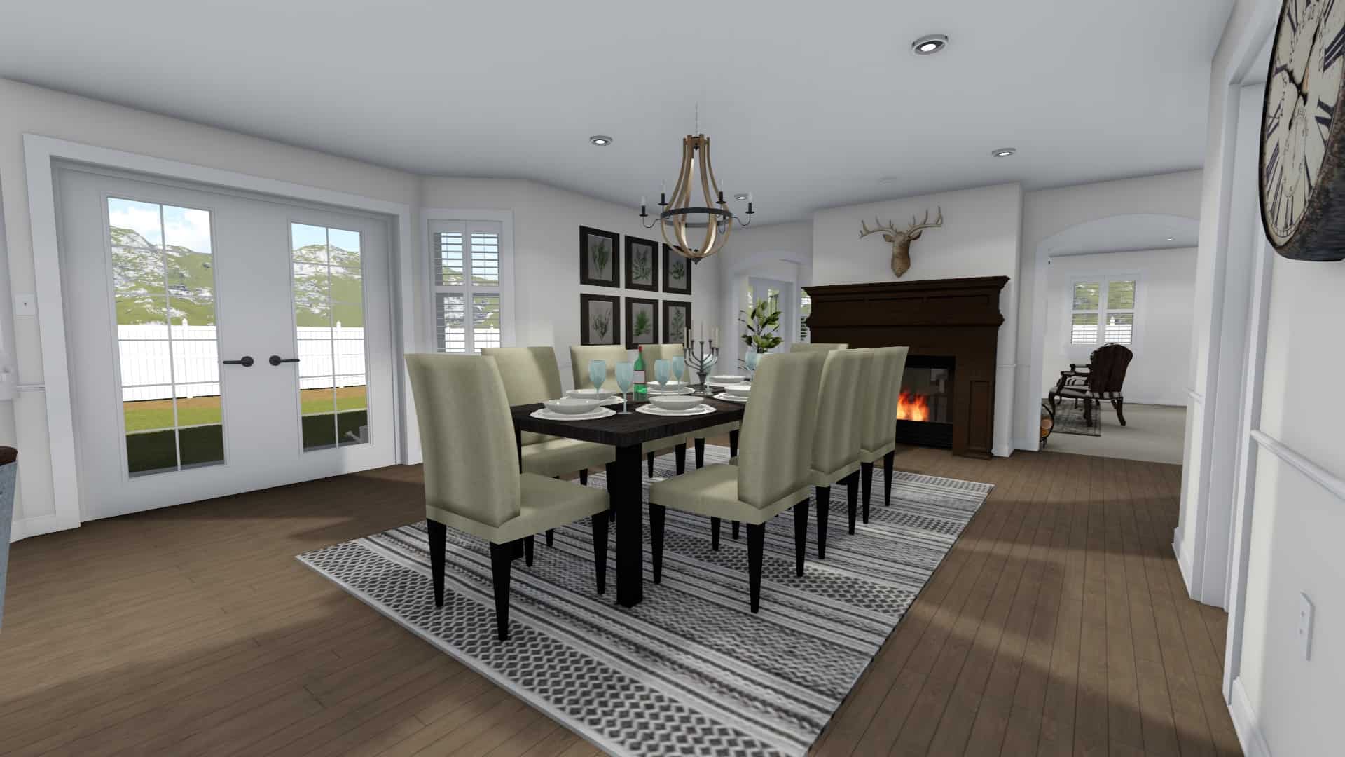 Dining Room of this 4-Bedroom, 3356 Sq Ft Plan - 187-1167