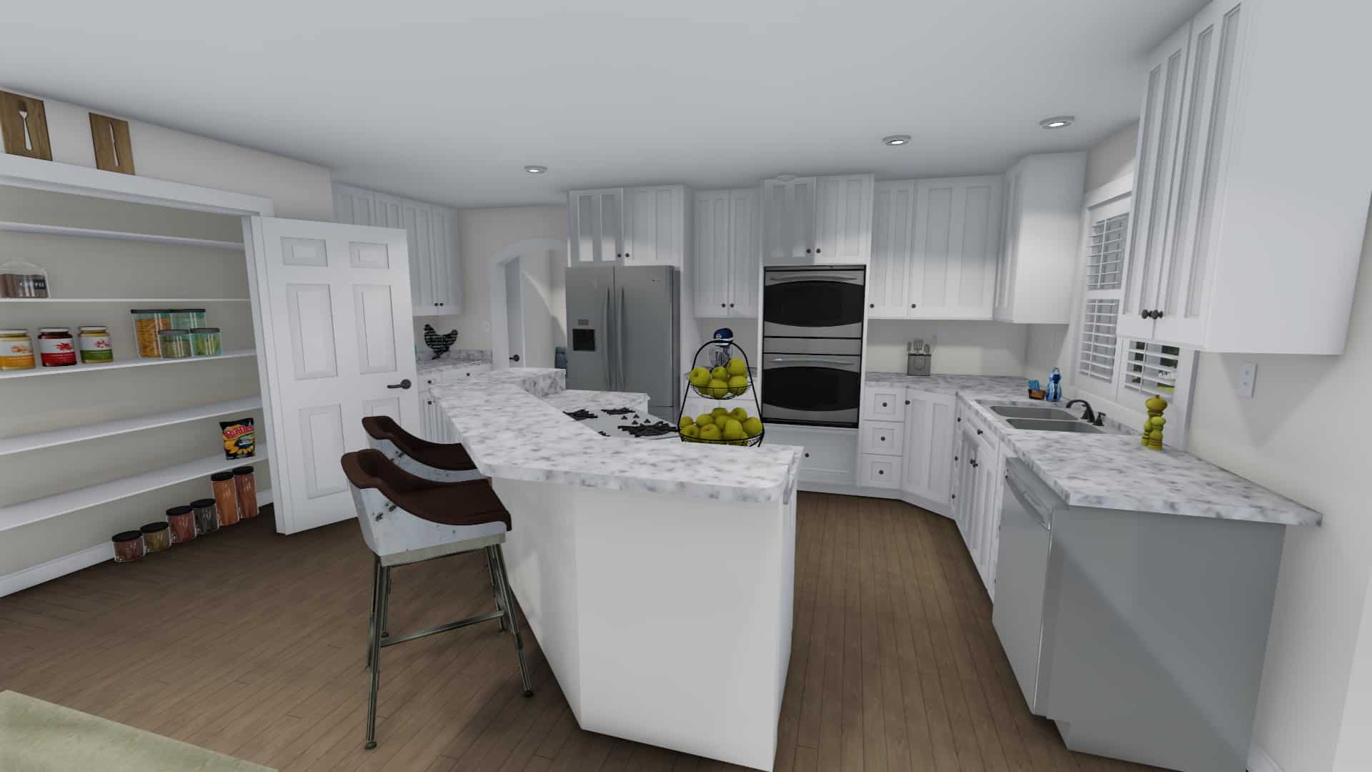 Kitchen of this 4-Bedroom, 3356 Sq Ft Plan - 187-1167