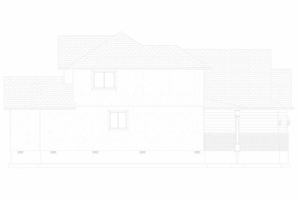 Home Plan Left Elevation of this 4-Bedroom,2399 Sq Ft Plan -187-1168