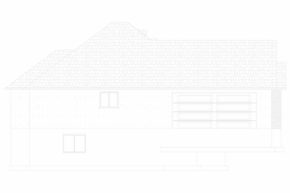 Home Plan Left Elevation of this 3-Bedroom,2406 Sq Ft Plan -187-1169