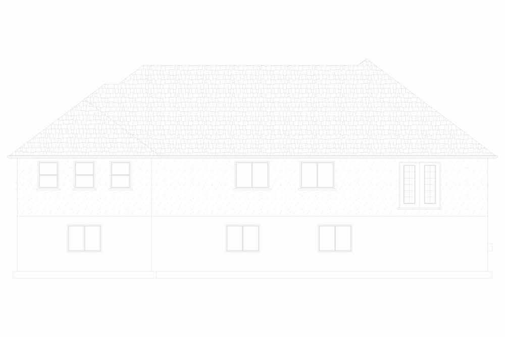 Home Plan Rear Elevation of this 3-Bedroom,2406 Sq Ft Plan -187-1169