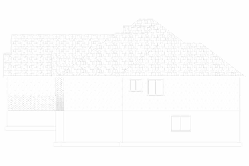 Home Plan Right Elevation of this 3-Bedroom,2406 Sq Ft Plan -187-1169