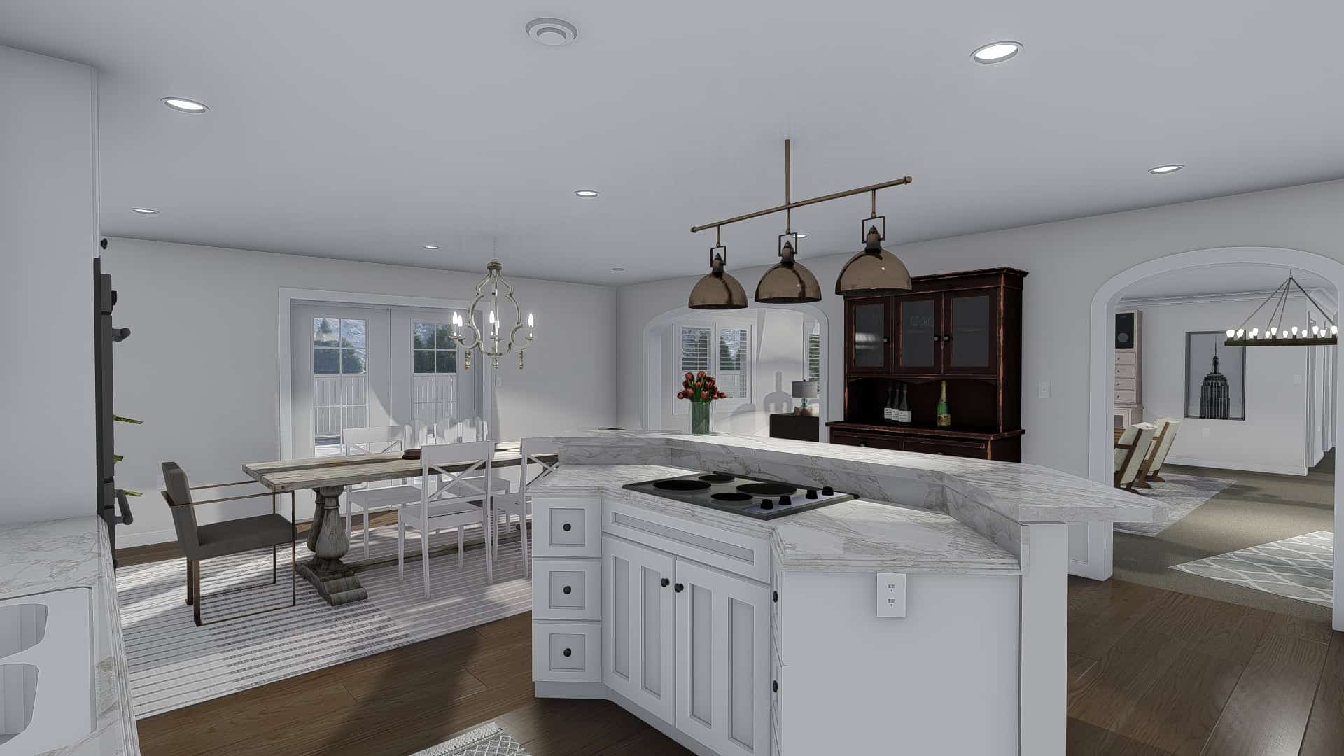 Kitchen of this 3-Bedroom, 2406 Sq Ft Plan - 187-1169