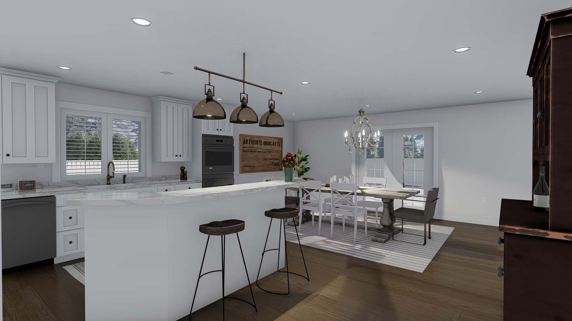 Kitchen of this 3-Bedroom, 2406 Sq Ft Plan - 187-1169