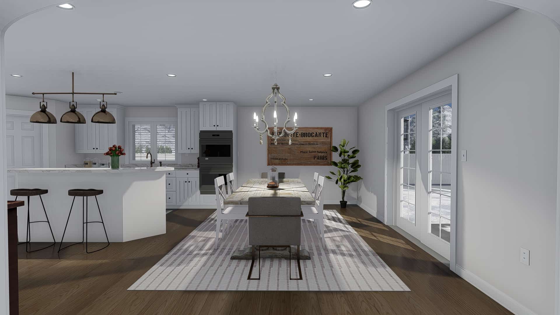 Dining Room of this 3-Bedroom, 2406 Sq Ft Plan - 187-1169