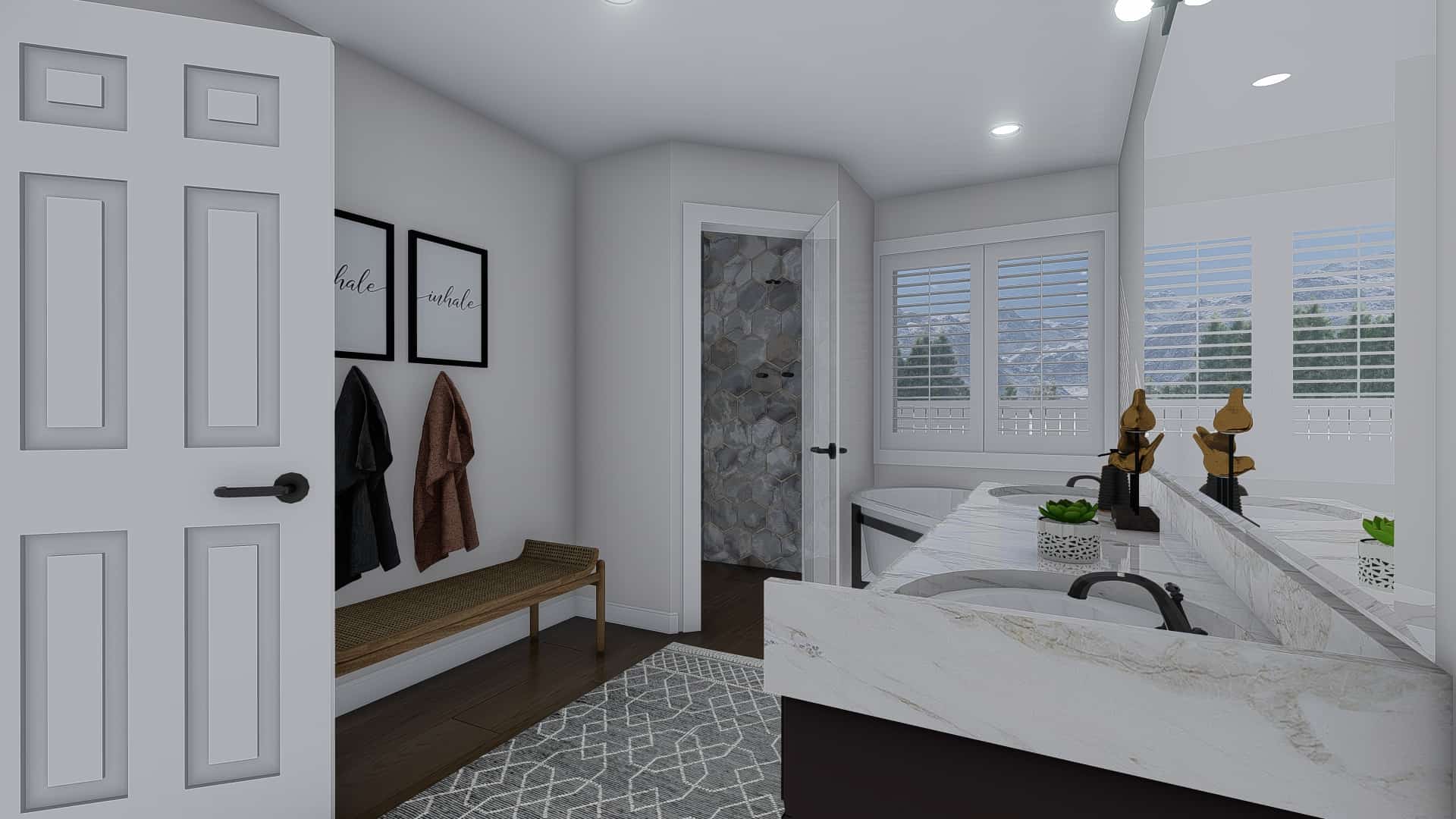 Master Bathroom of this 3-Bedroom, 2406 Sq Ft Plan - 187-1169