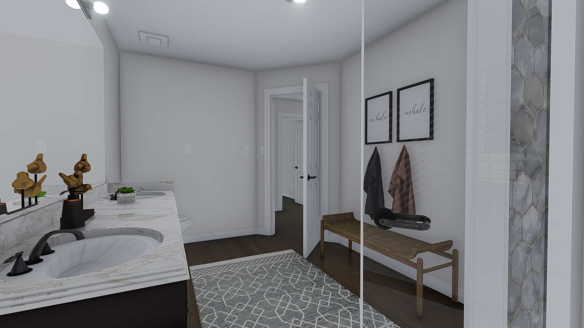 Master Bathroom of this 3-Bedroom, 2406 Sq Ft Plan - 187-1169