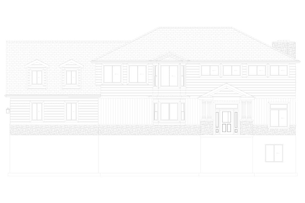Home Plan Front Elevation of this 1-Bedroom,3341 Sq Ft Plan -187-1170
