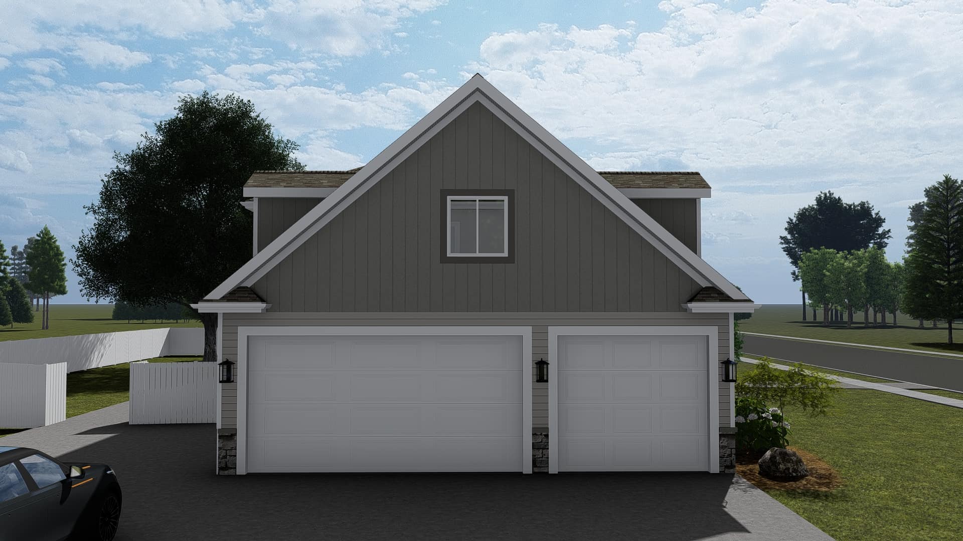 Garage of this 1-Bedroom, 3341 Sq Ft Plan - 187-1170