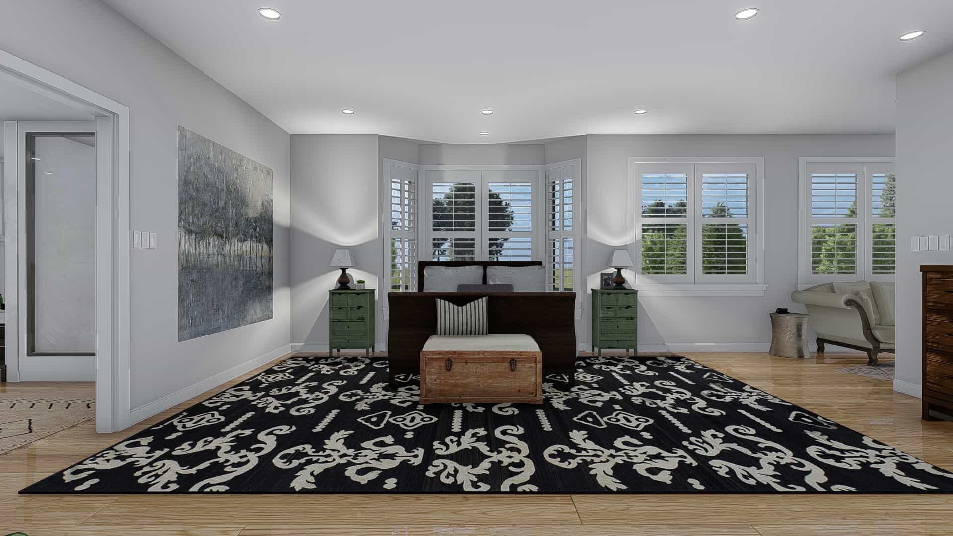 Master Bedroom of this 1-Bedroom,3341 Sq Ft Plan -187-1170
