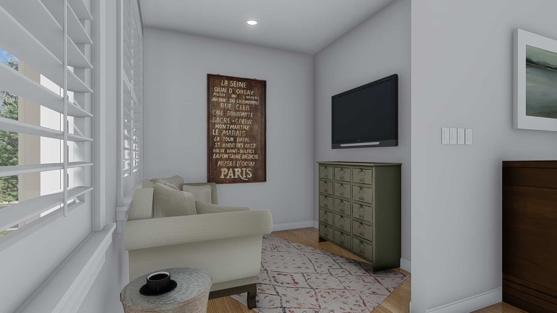 Sitting Room of this 1-Bedroom, 3341 Sq Ft Plan - 187-1170