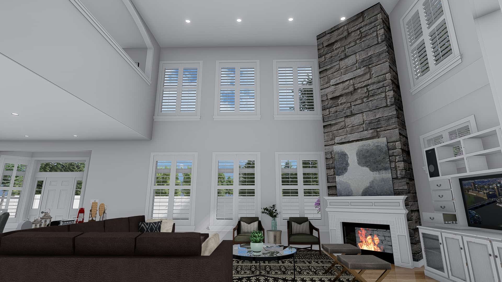 Family Room of this 1-Bedroom, 3341 Sq Ft Plan - 187-1170