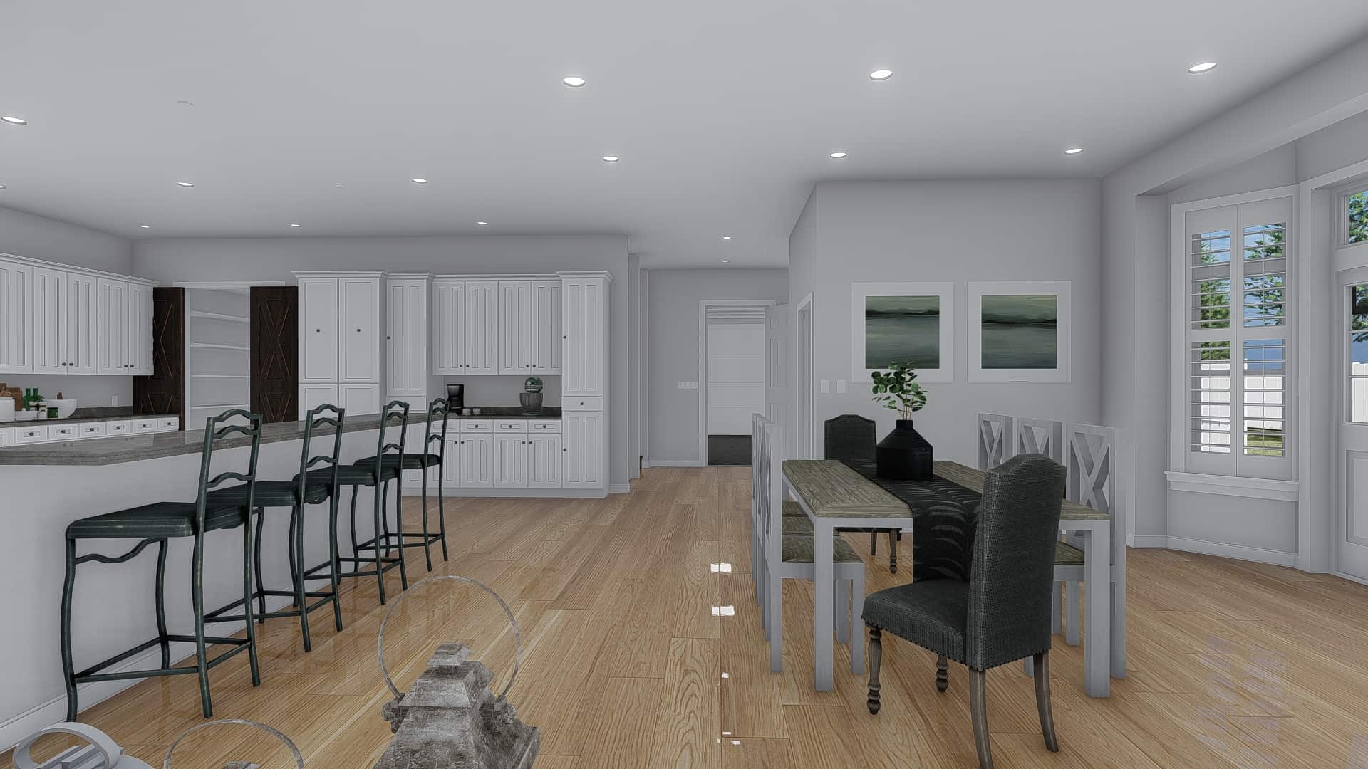 Dining Room of this 1-Bedroom, 3341 Sq Ft Plan - 187-1170
