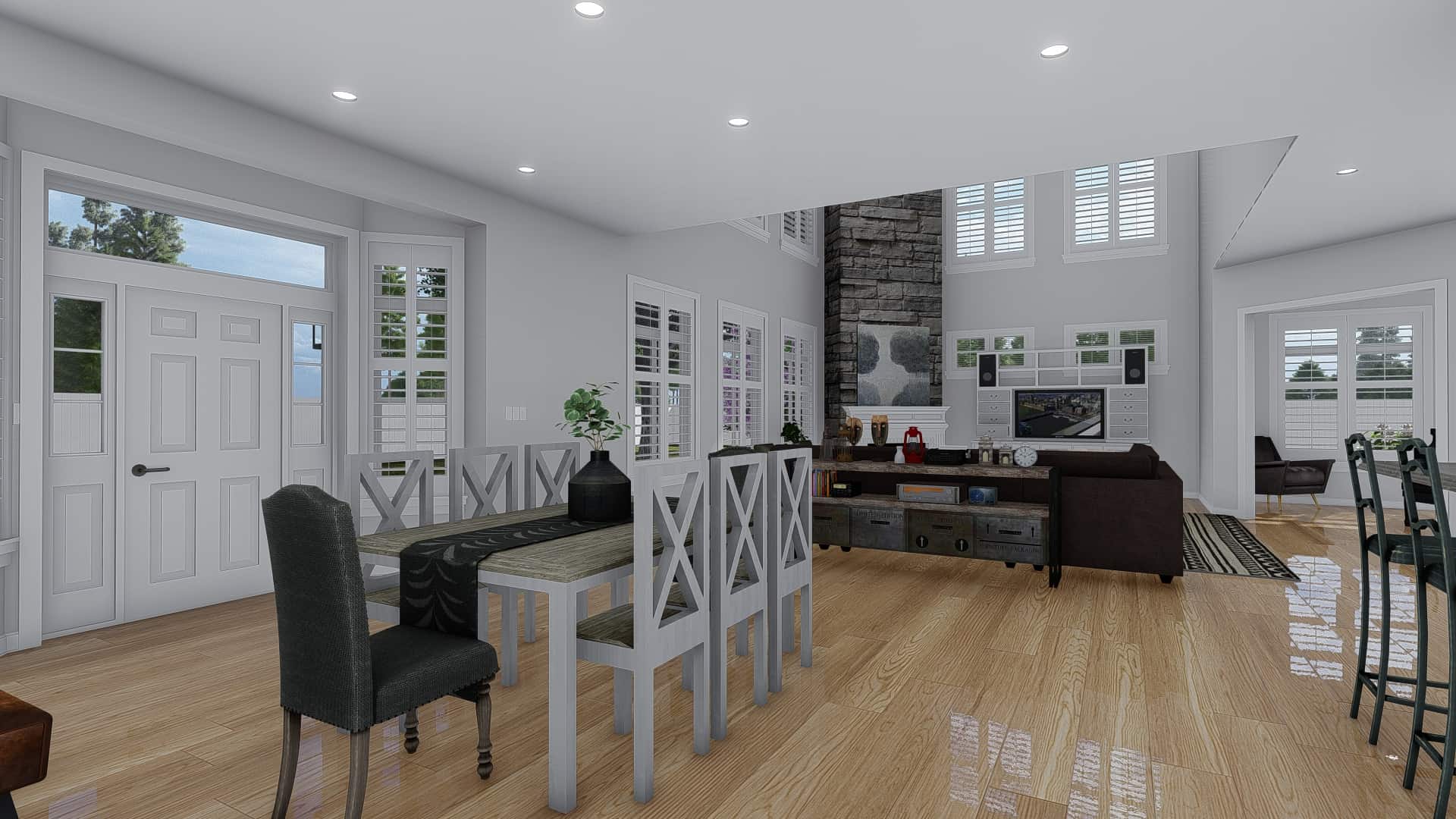 Dining Room of this 1-Bedroom, 3341 Sq Ft Plan - 187-1170