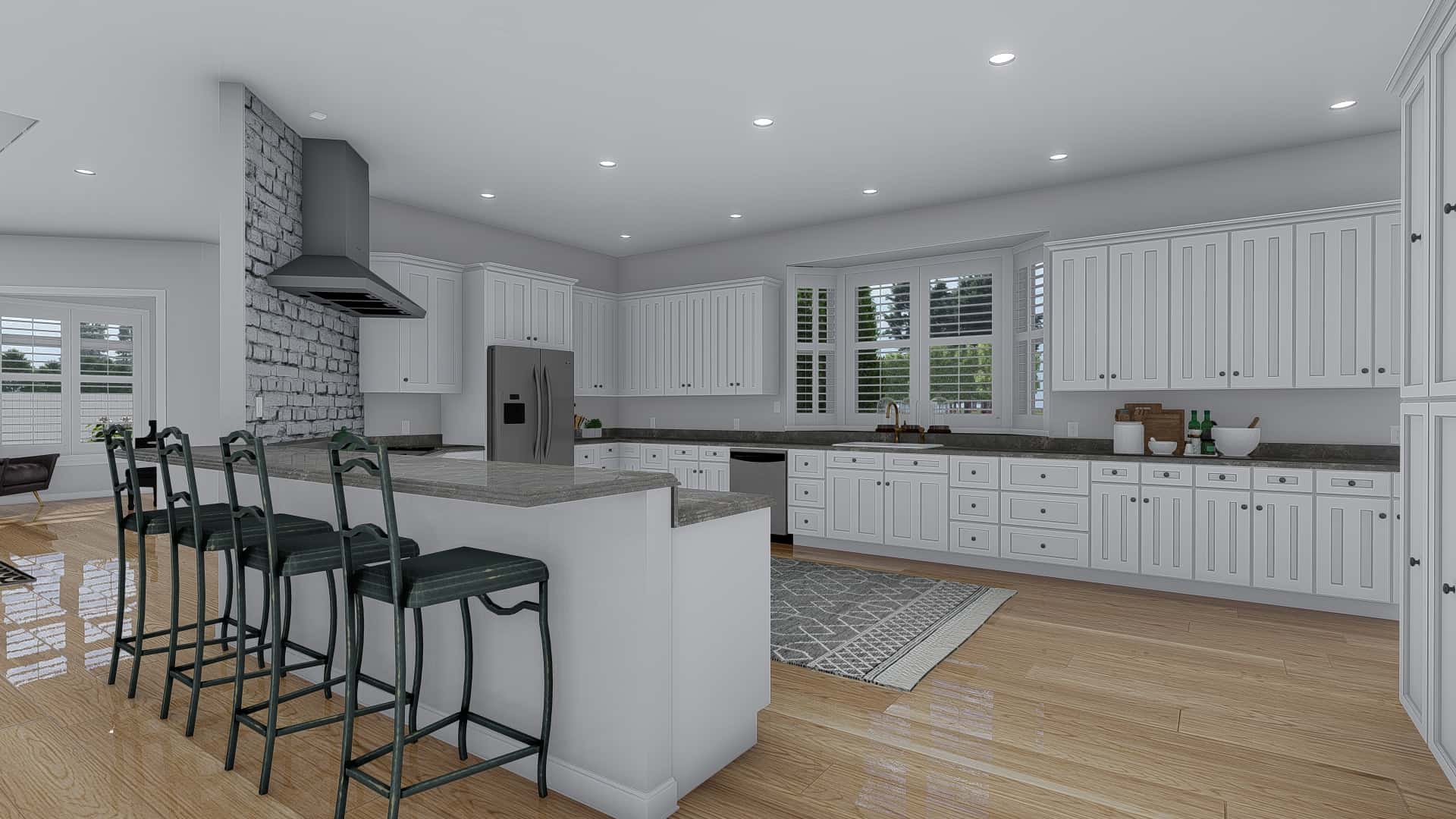 Kitchen of this 1-Bedroom, 3341 Sq Ft Plan - 187-1170