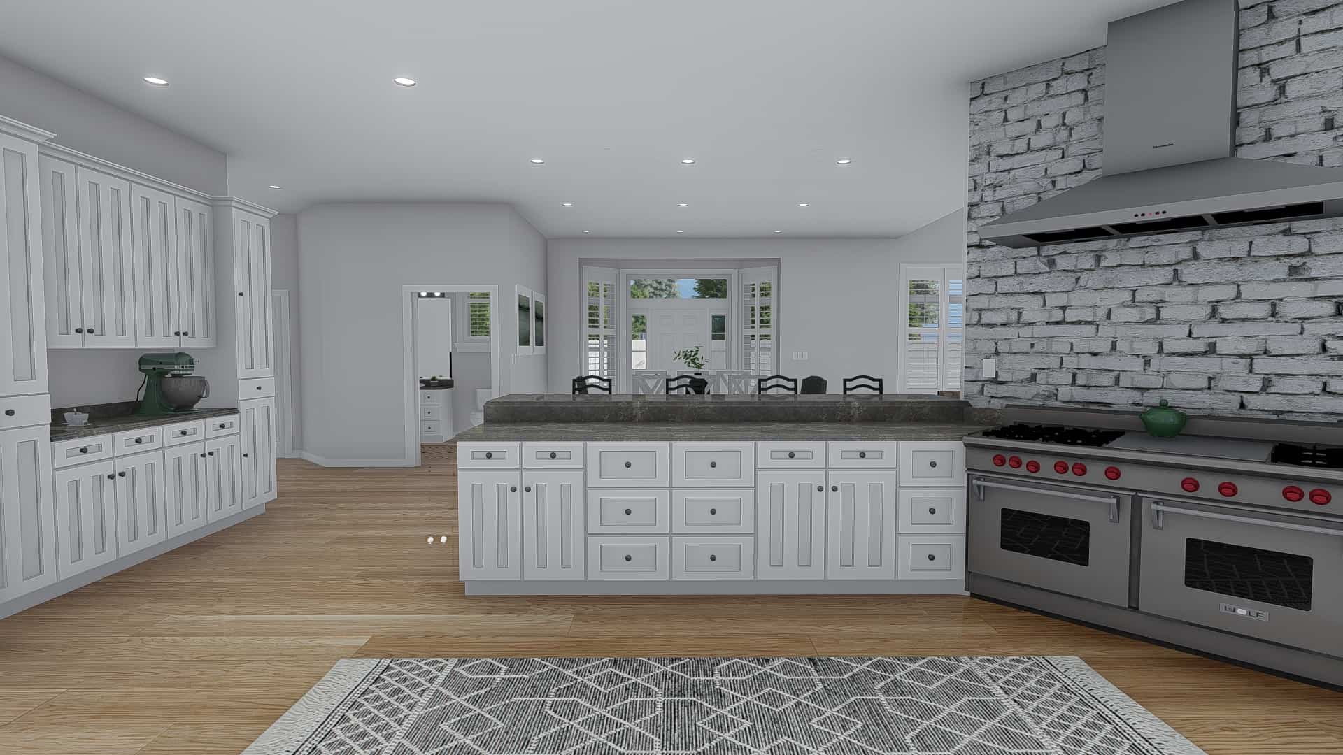 Kitchen of this 1-Bedroom, 3341 Sq Ft Plan - 187-1170