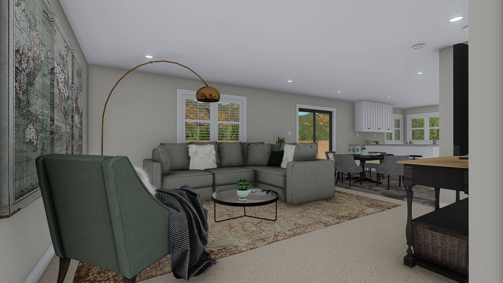 Family Room of this 3-Bedroom, 1660 Sq Ft Plan - 187-1172