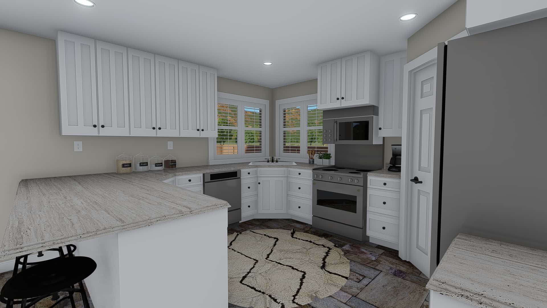 Kitchen of this 3-Bedroom, 1660 Sq Ft Plan - 187-1172
