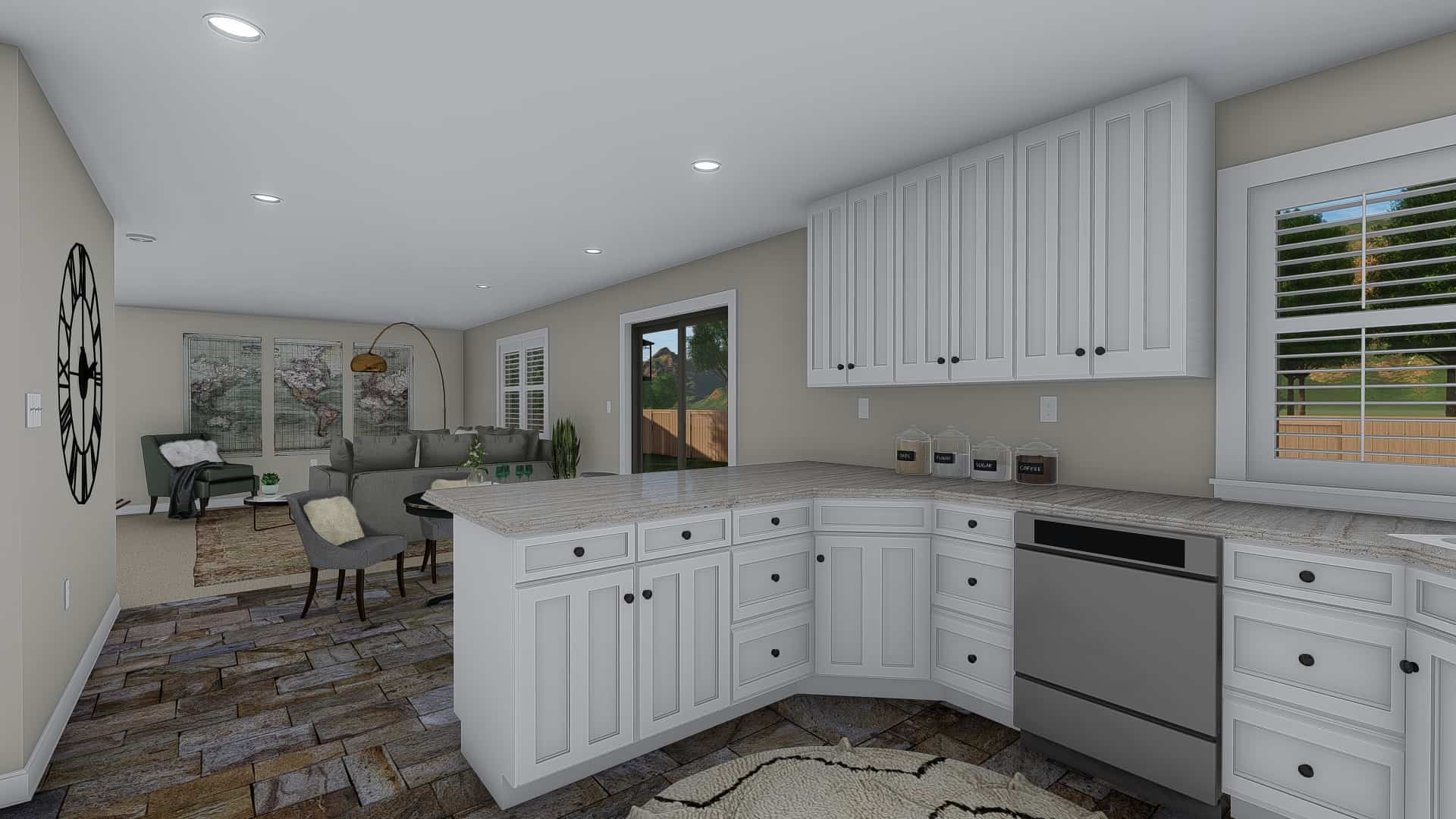 Kitchen of this 3-Bedroom, 1660 Sq Ft Plan - 187-1172